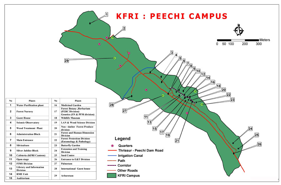 KFRI Campus Map