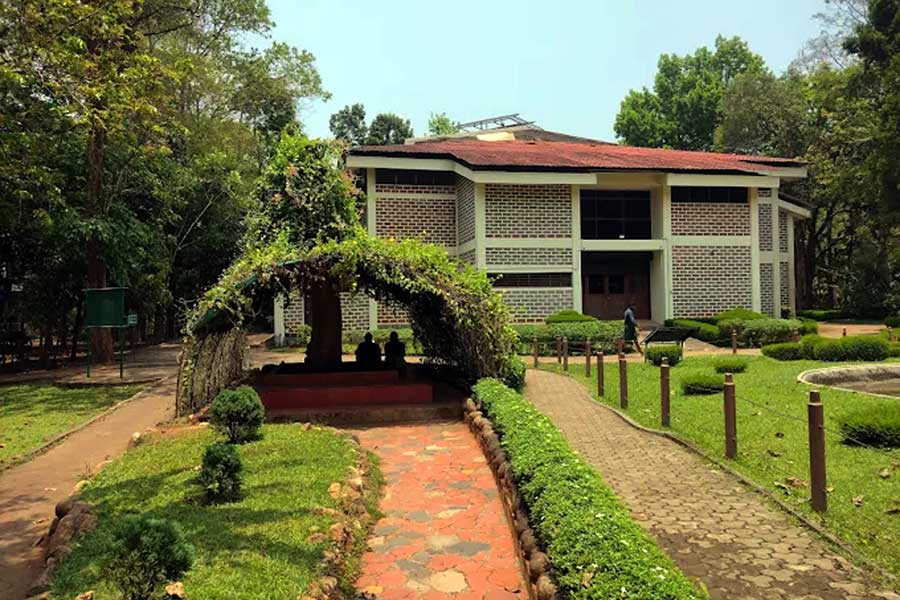 The Teak Museum is located within the campus of Kerala Forest Research Institute Sub Centre at Nilambur