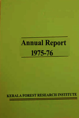 KFRI Annual Report (1975-76)