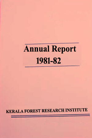 KFRI Annual Report (1981-82)