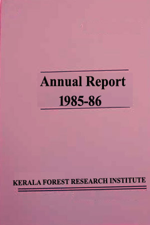 KFRI Annual Report (1985-86)