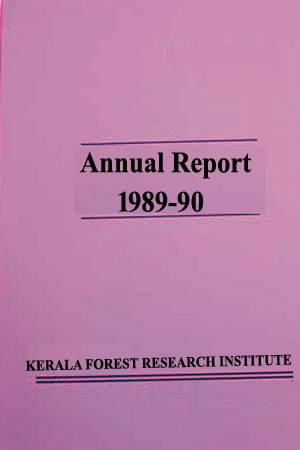 KFRI Annual Report (1989-90)